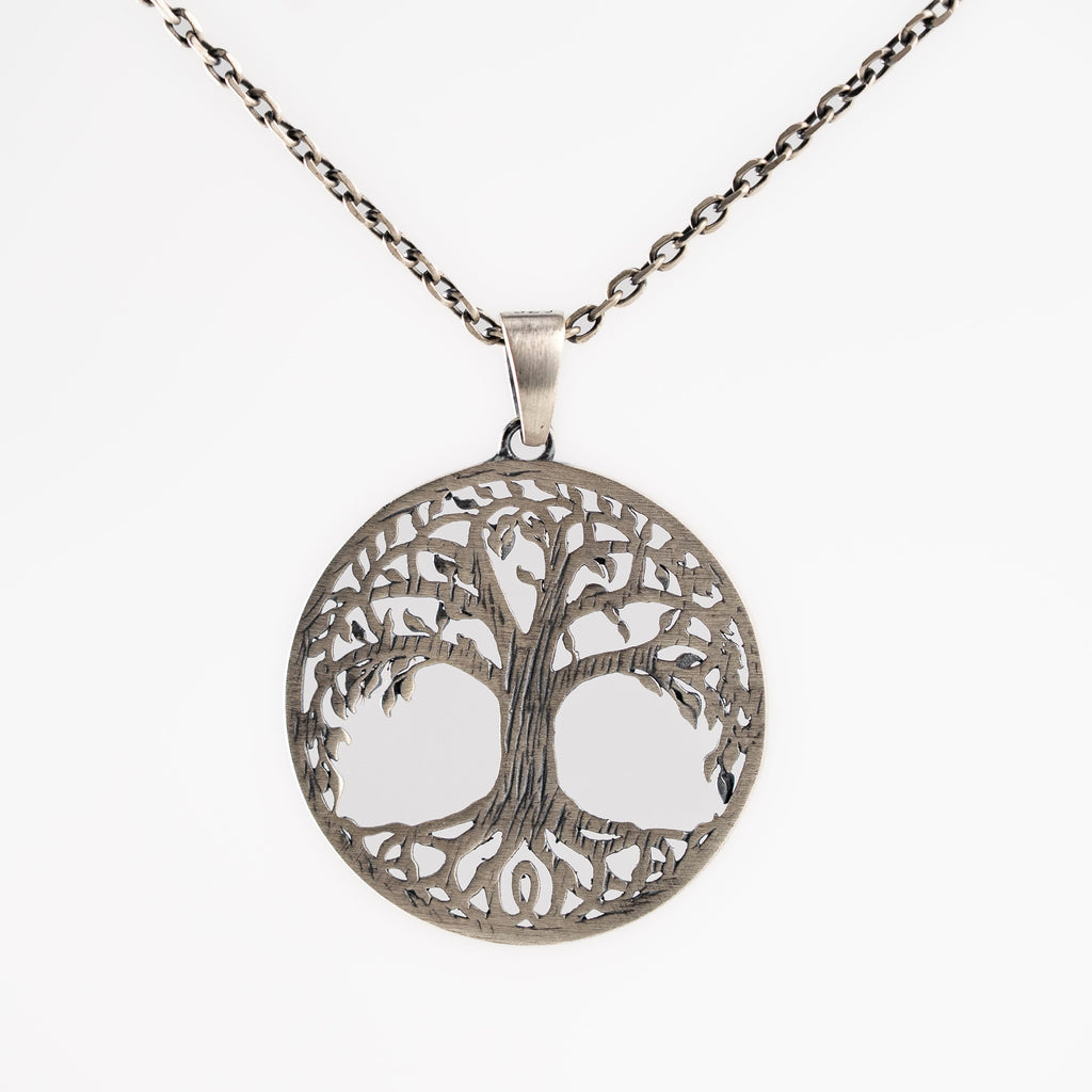 Yggdrasil Tree of Life Relief Necklace  Necklace  Charmora Jewelry
