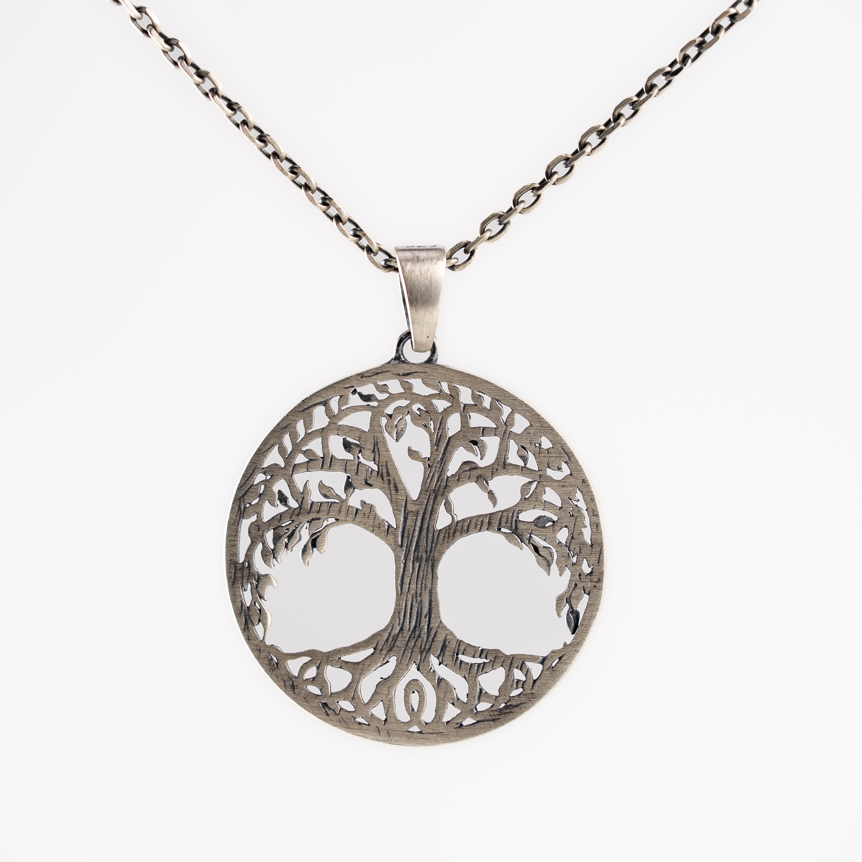 Yggdrasil Tree of Life Relief Necklace  Necklace  Charmora Jewelry