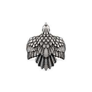 Eagle Wing Relief Motif Ring  Ring  Charmora Jewelry
