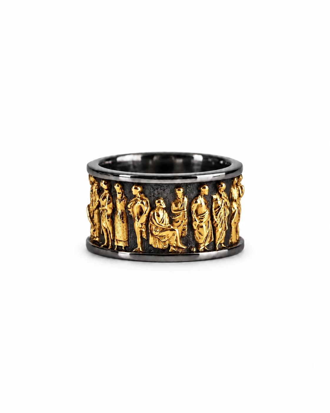Ancient Roman Gladiator Motif Ring  Ring Charmora Jewelry