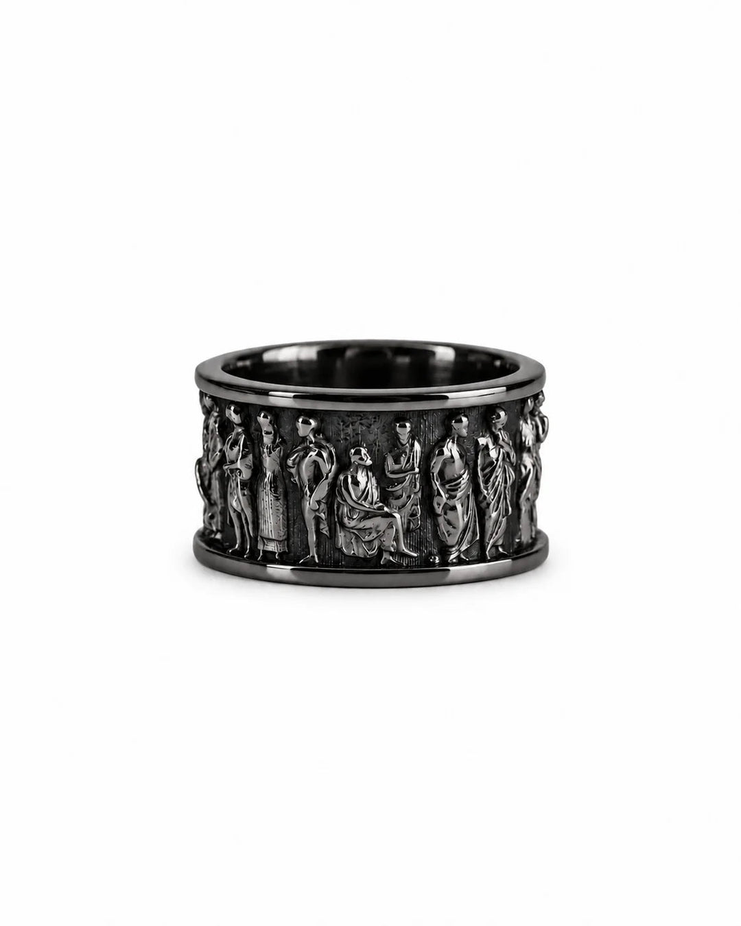 Ancient Roman Gladiator Motif Ring  Ring Charmora Jewelry