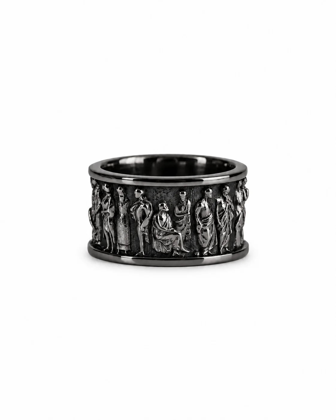 Ancient Roman Gladiator Motif Ring  Ring Charmora Jewelry