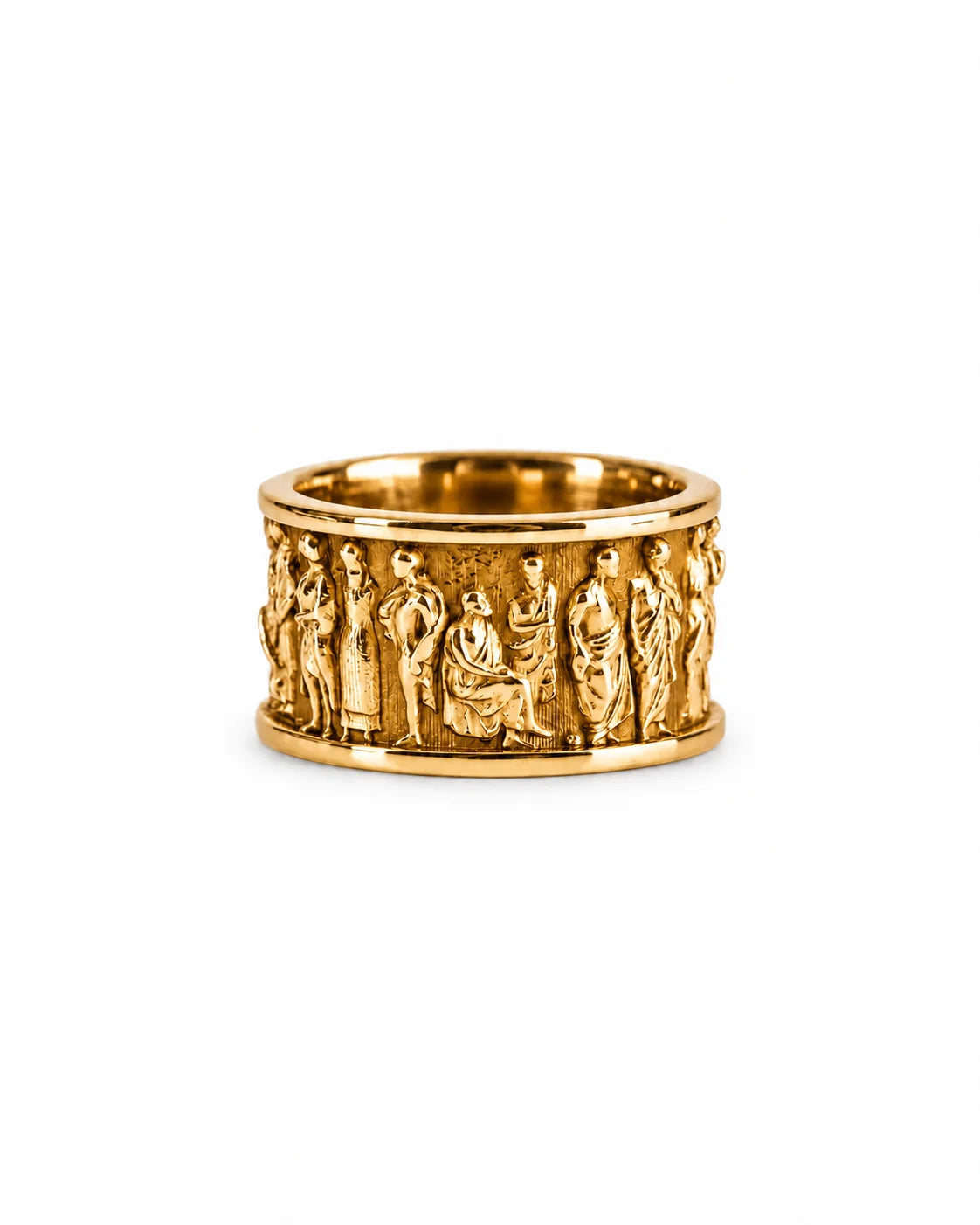 Ancient Roman Gladiator Motif Ring  Ring Charmora Jewelry