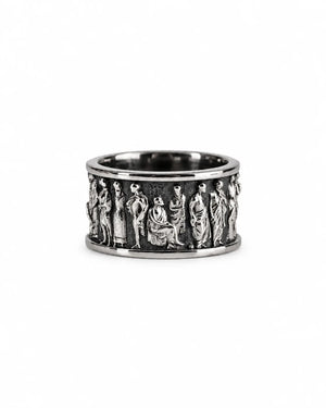 Ancient Roman Gladiator Motif Ring  Ring Charmora Jewelry
