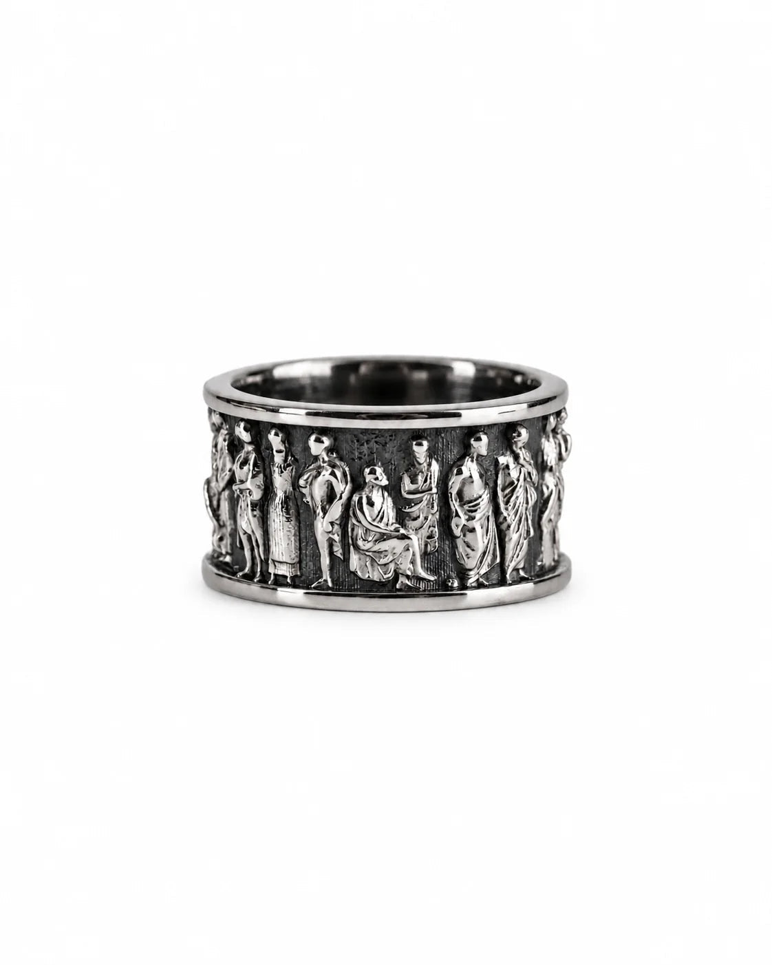 Ancient Roman Gladiator Motif Ring  Ring Charmora Jewelry