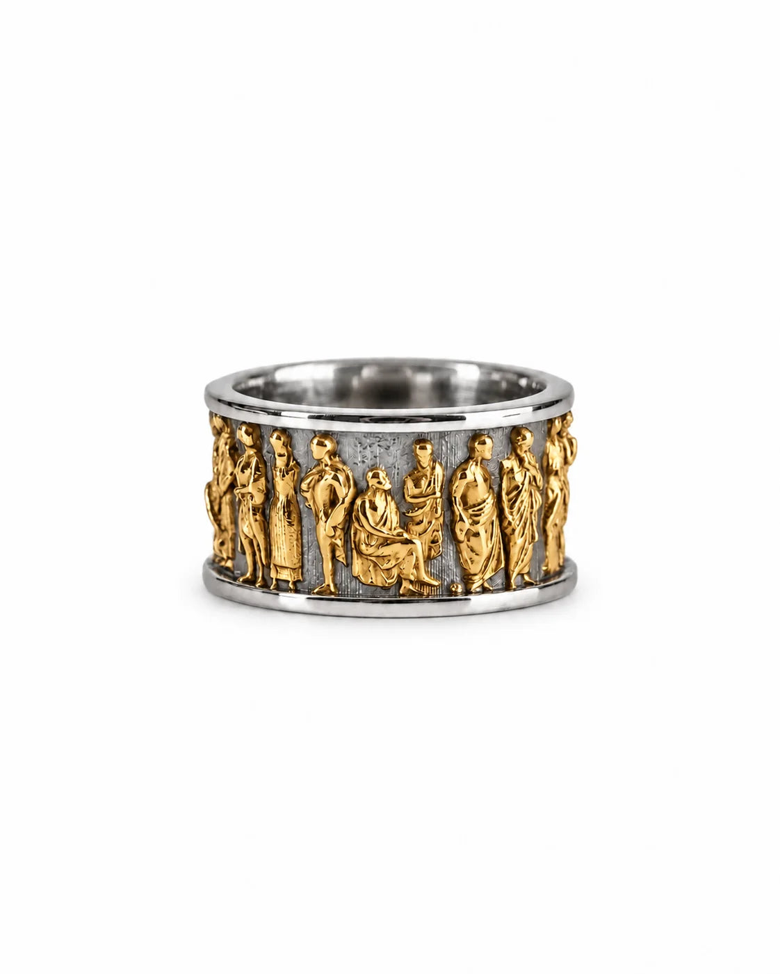Ancient Roman Gladiator Motif Ring  Ring Charmora Jewelry