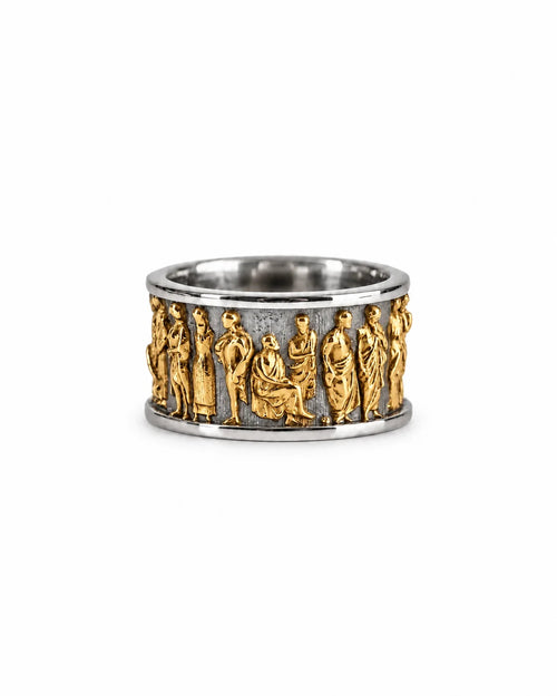 Ancient Roman Gladiator Motif Ring  Ring Charmora Jewelry