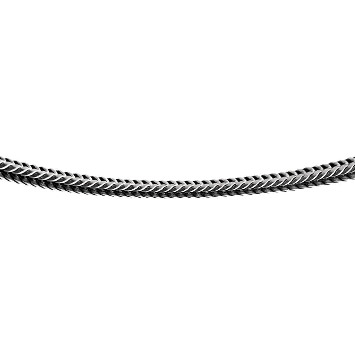 Fox Tail Structural Link Chain  Necklace  Charmora Jewelry