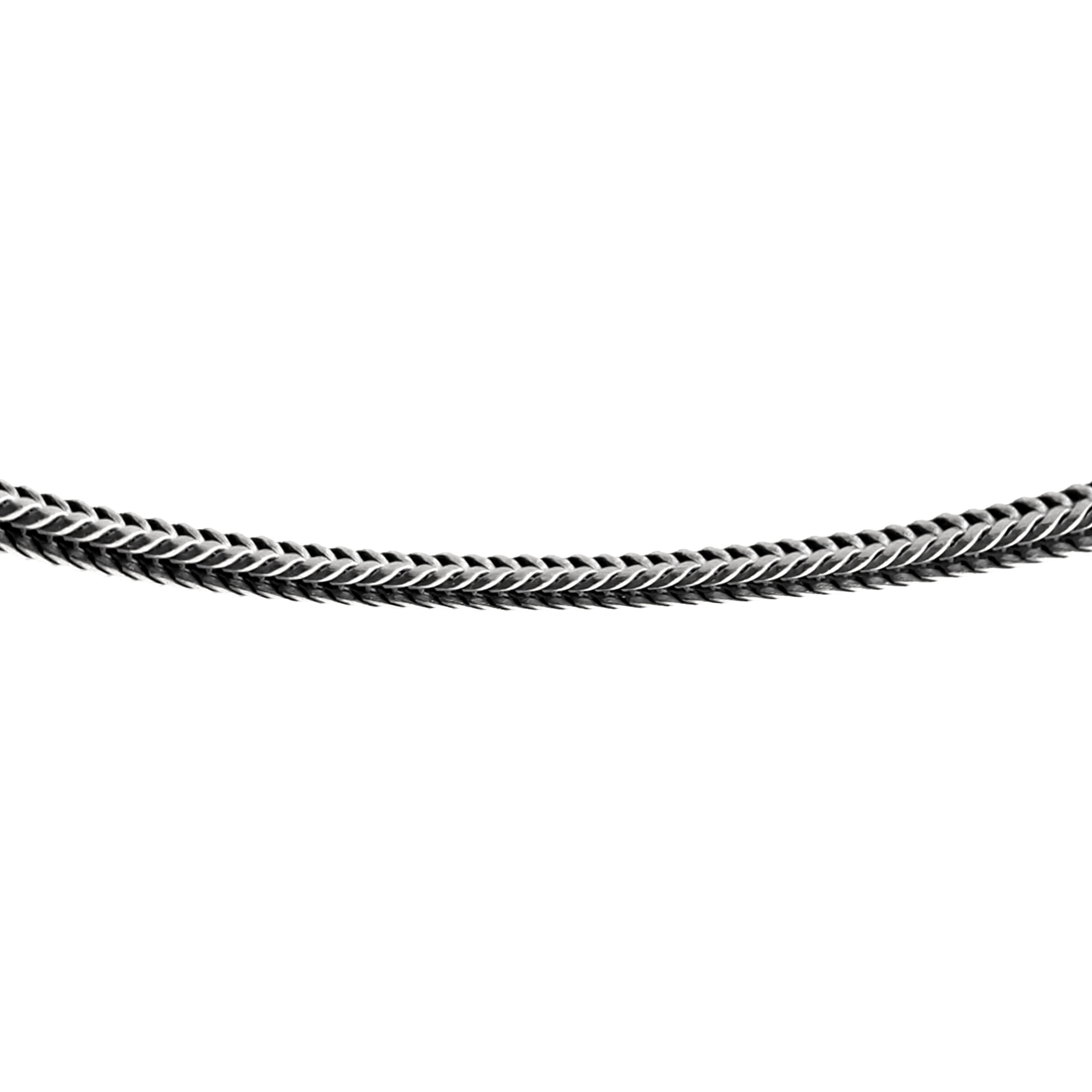 Fox Tail Structural Link Chain  Necklace  Charmora Jewelry