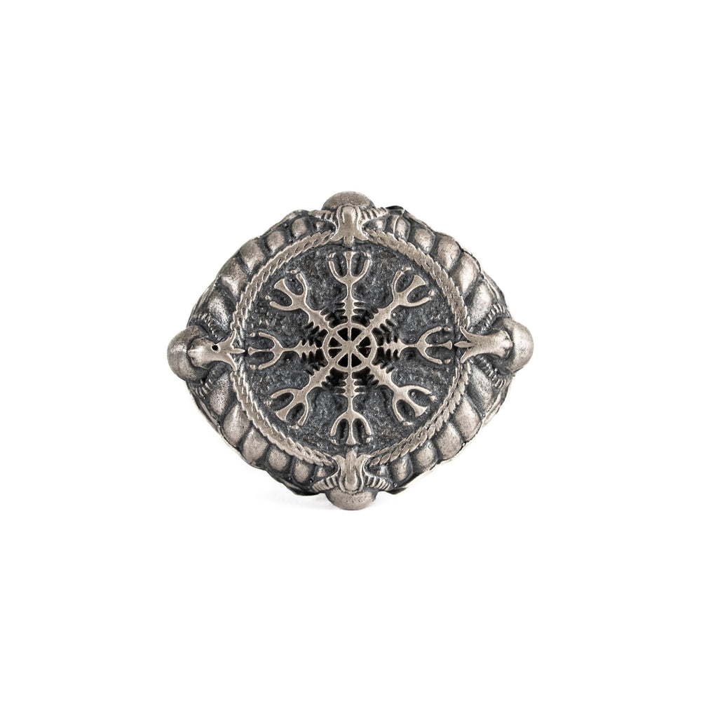 Runic Geometric Symbol Motif Ring  Ring  Charmora Jewelry
