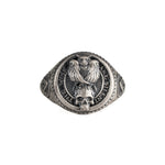 Owl Skull Relief Motif Ring  Ring  Charmora Jewelry