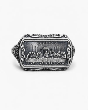 Last Supper Ring: Leonardo da Vinci Artwork  Ring Charmora Jewelry