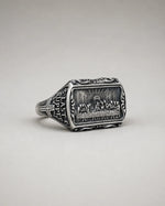 Last Supper Ring: Leonardo da Vinci Artwork  Ring Charmora Jewelry