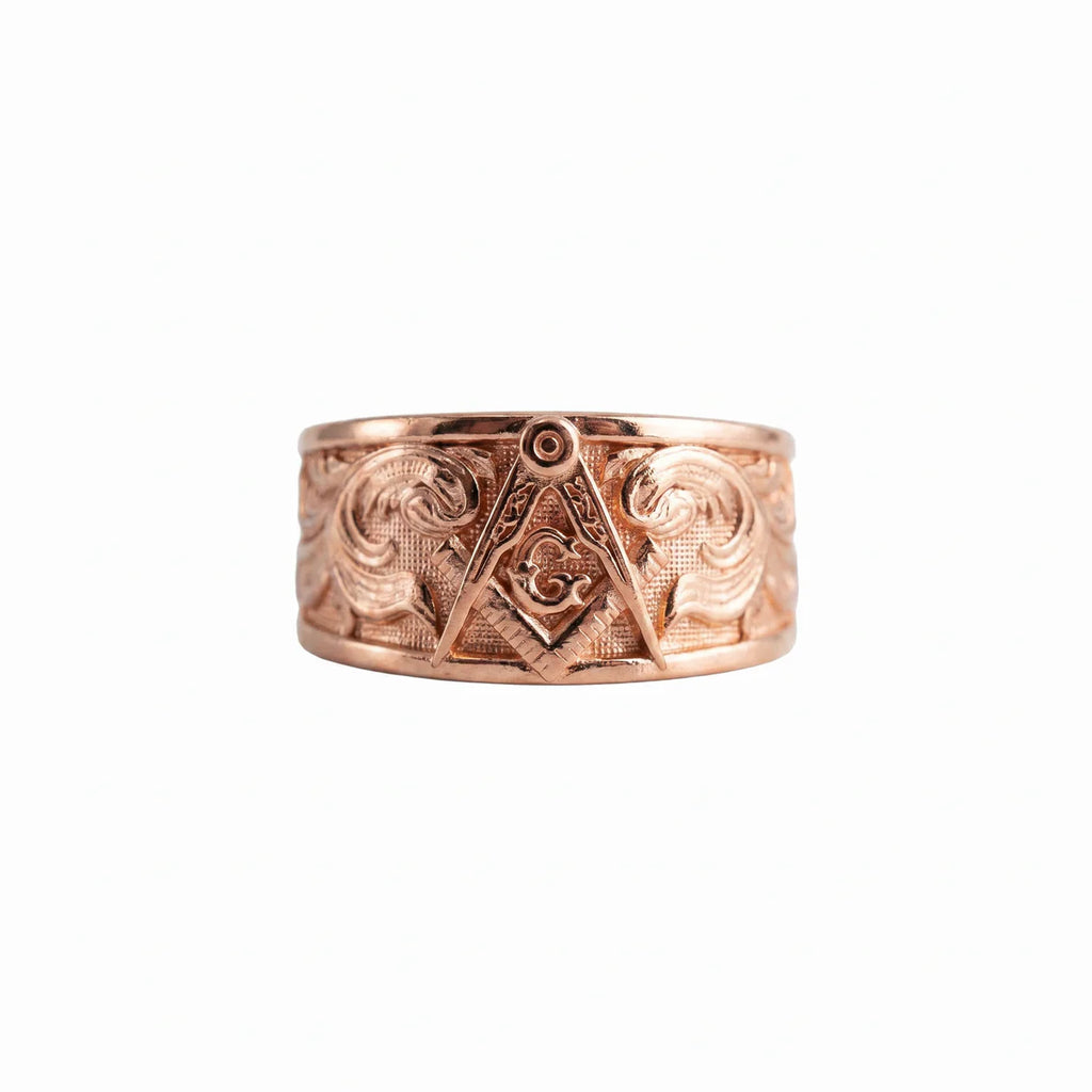 Bague maçonnique en argent sterling : Bijoux cadeau symbole franc-maçon