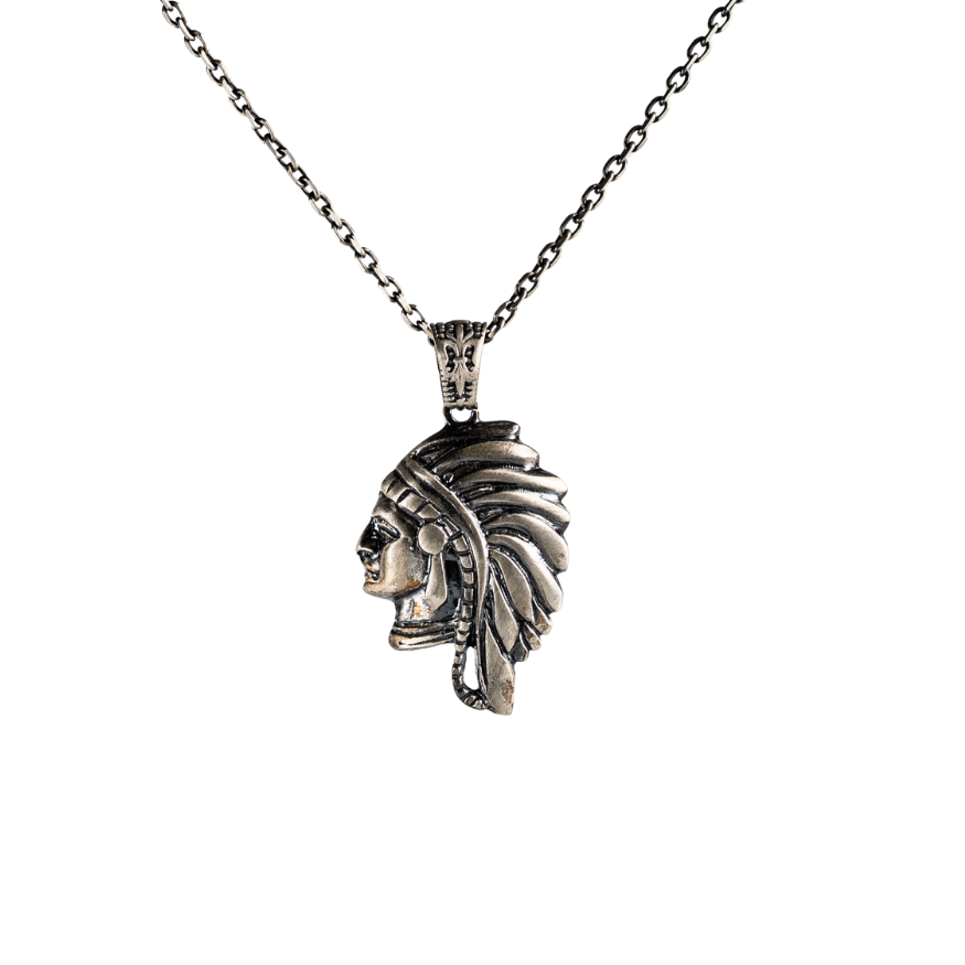 Tribal Chief Feathered Headdress Necklace  Necklace  Charmora Jewelry