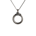 Ouroboros Dragon Eternal Cycle Necklace  Necklace  Charmora Jewelry