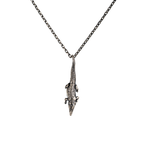 Textured Crocodile Primal Armor Necklace  Necklace  Charmora Jewelry