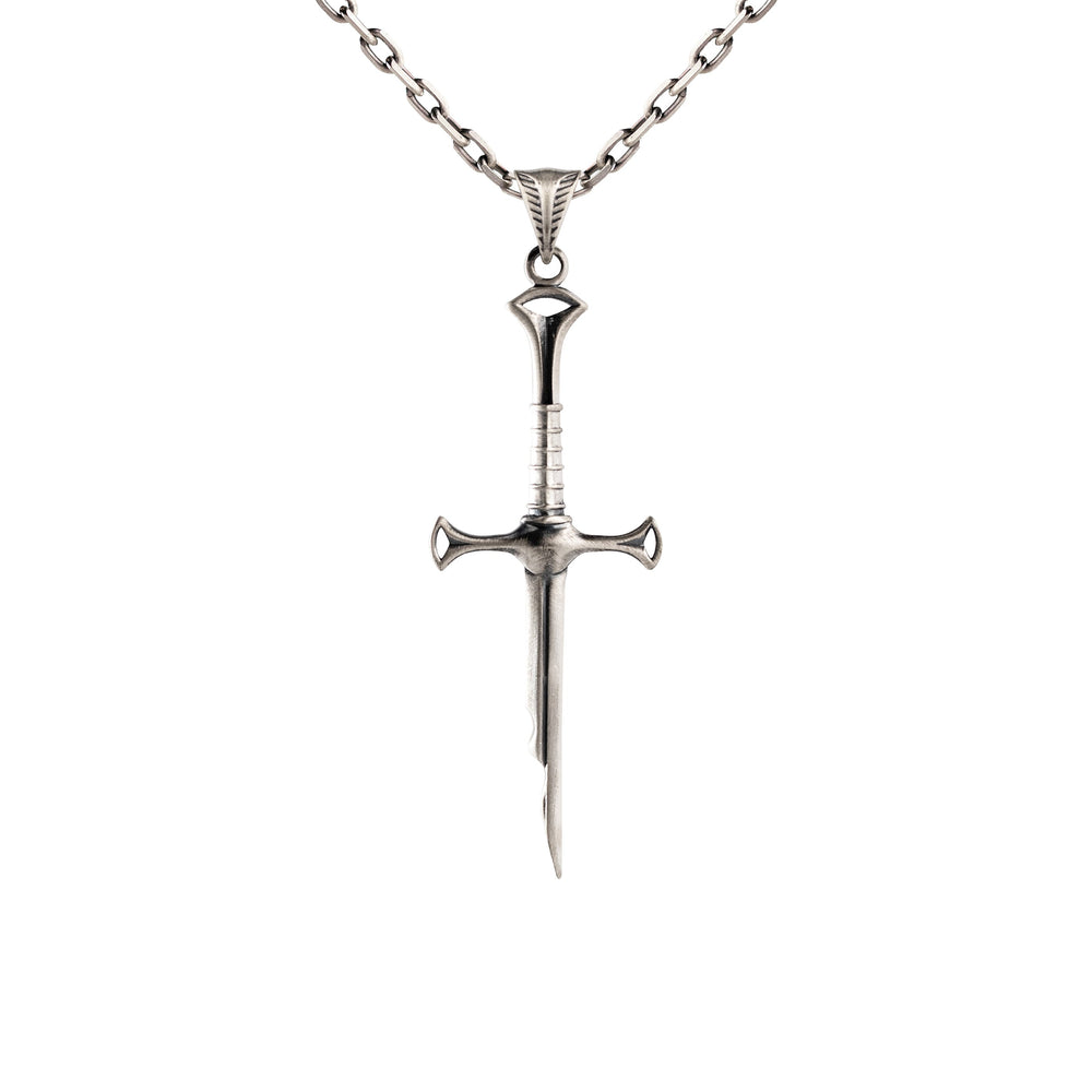 Segmented Linear Bladed Motif Necklace  Necklace  Charmora Jewelry