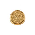 US Army Eagle Crest Relief Motif Signet Ring  Ring  Charmora Jewelry