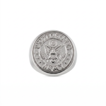 US Army Eagle Crest Relief Motif Signet Ring  Ring  Charmora Jewelry