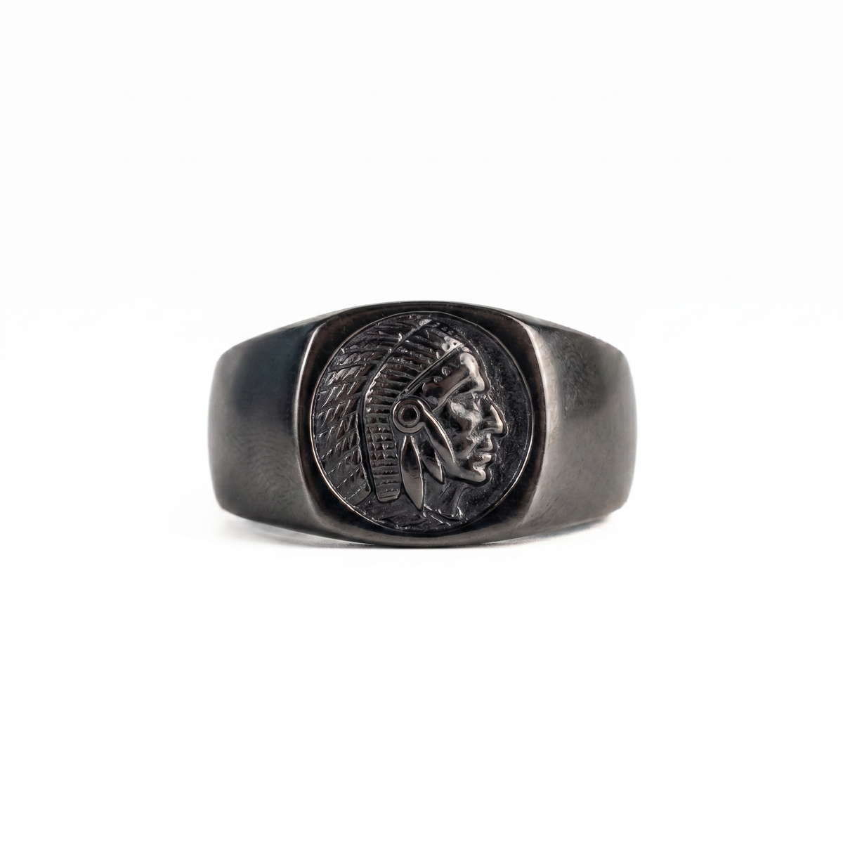 Figurative Native Heritage Feathered Ring  Ring  Charmora Jewelry