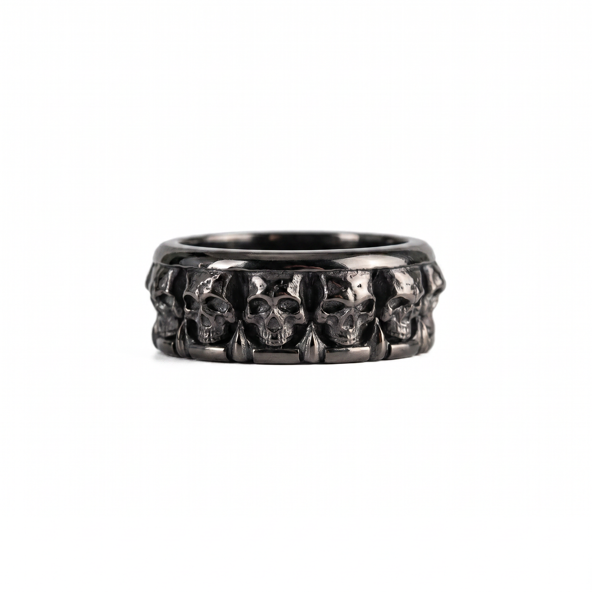 Figurative Skeletal Motif Ring  Ring  Charmora Jewelry