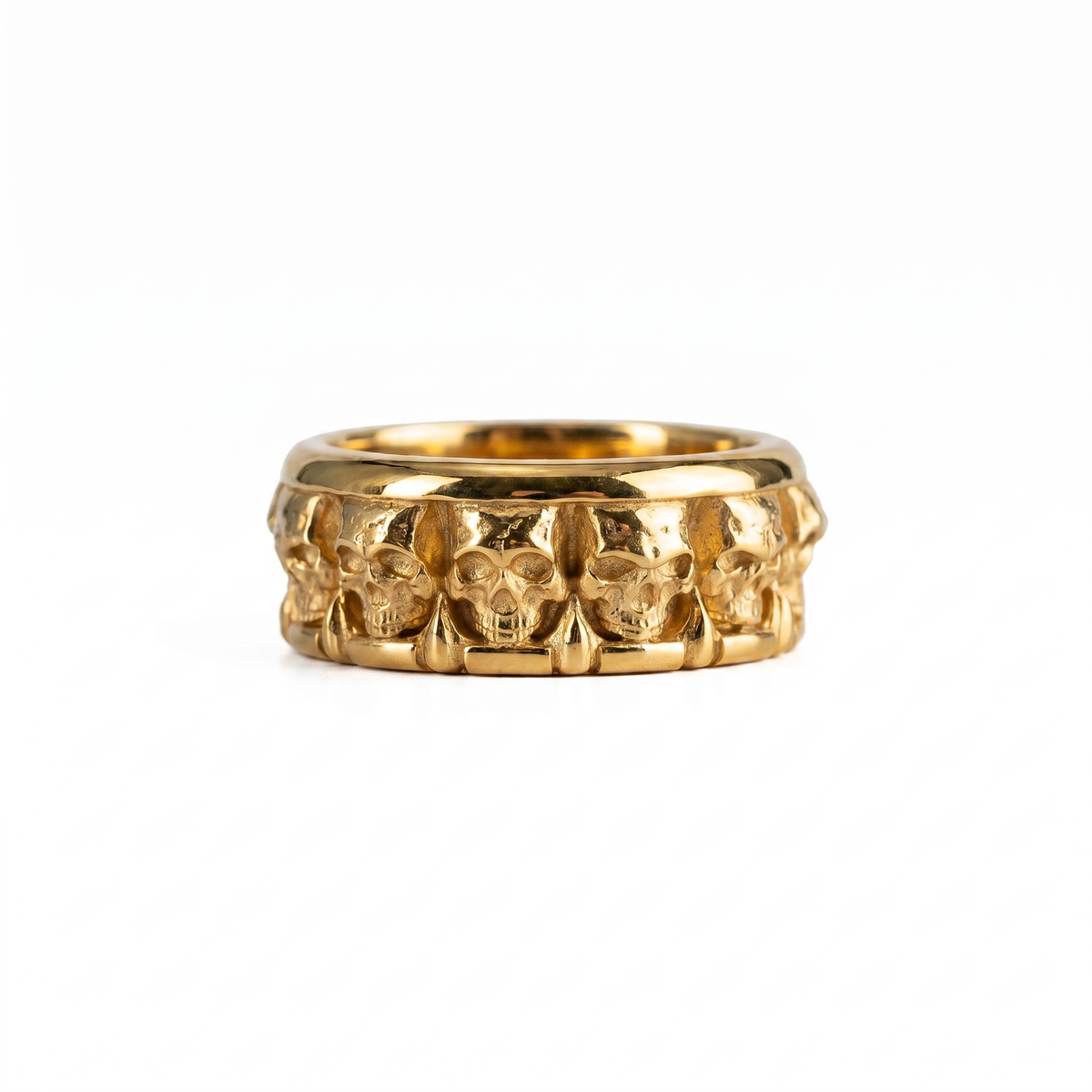 Figurative Skeletal Motif Ring  Ring  Charmora Jewelry