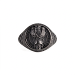Owl Skull Relief Motif Ring  Ring  Charmora Jewelry