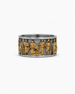 Ancient Roman Gladiator Relief Motif Ring  Ring Charmora Jewelry