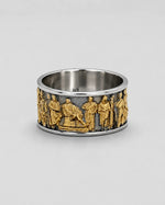 Ancient Roman Gladiator Relief Motif Ring  Ring Charmora Jewelry