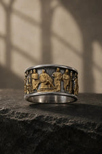 Ancient Roman Gladiator Relief Motif Ring  Ring Charmora Jewelry