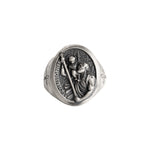 Saint Christopher Relief Signet Ring  Ring  Charmora Jewelry