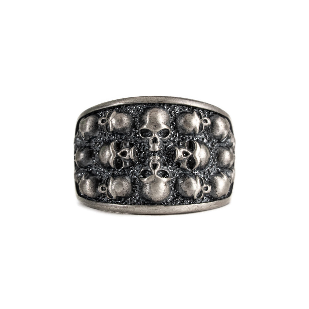 Figurative Skeletal Motif Band Ring  Ring  Charmora Jewelry