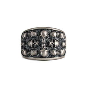Figurative Skeletal Motif Band Ring  Ring  Charmora Jewelry