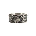 Sculpted Aquiline Form Winged Ring  Ring  Charmora Jewelry
