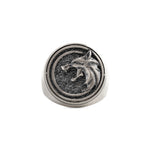 Witcher Wolf Relief Signet Ring  Ring  Charmora Jewelry