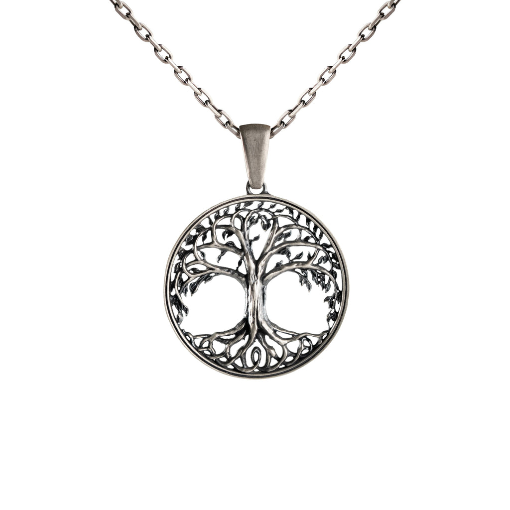 Yggdrasil Tree of Life Relief Necklace  Necklace  Charmora Jewelry