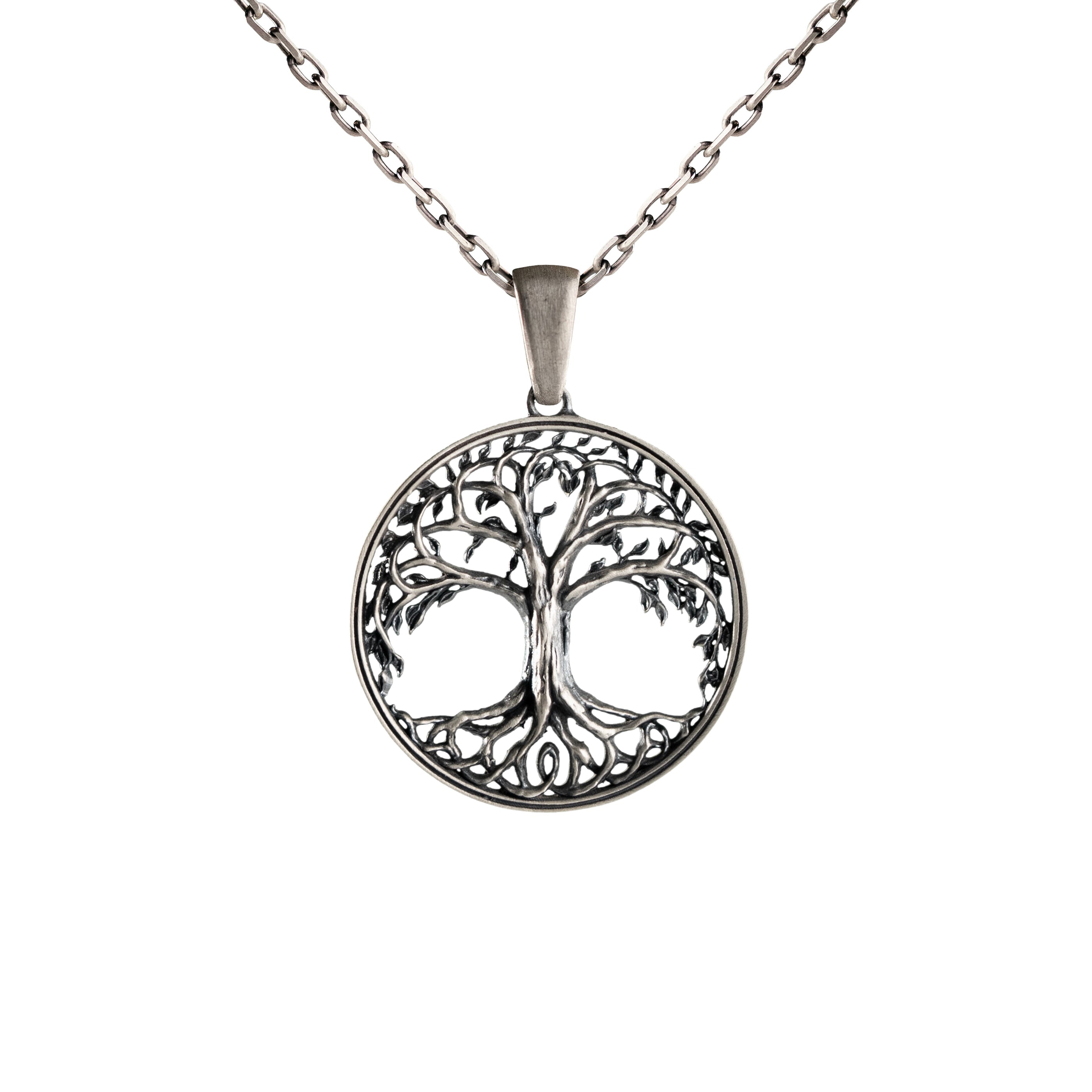 Yggdrasil Tree of Life Relief Necklace  Necklace  Charmora Jewelry