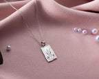 Sterling Silver Tarot Card Pendant Necklace: Mystical Jewelry Gift