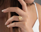 Sterling Silver Double Venus Ring: LGBTQ Pride Jewelry