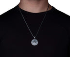 Sterling Silver Compass Necklace, Travel Jewelry Gift for Him   Charmora Jewelry