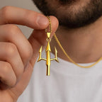 Sterling Silver Trident Necklace: Poseidon's Spear Pendant, Mythology Jewelry   Charmora Jewelry
