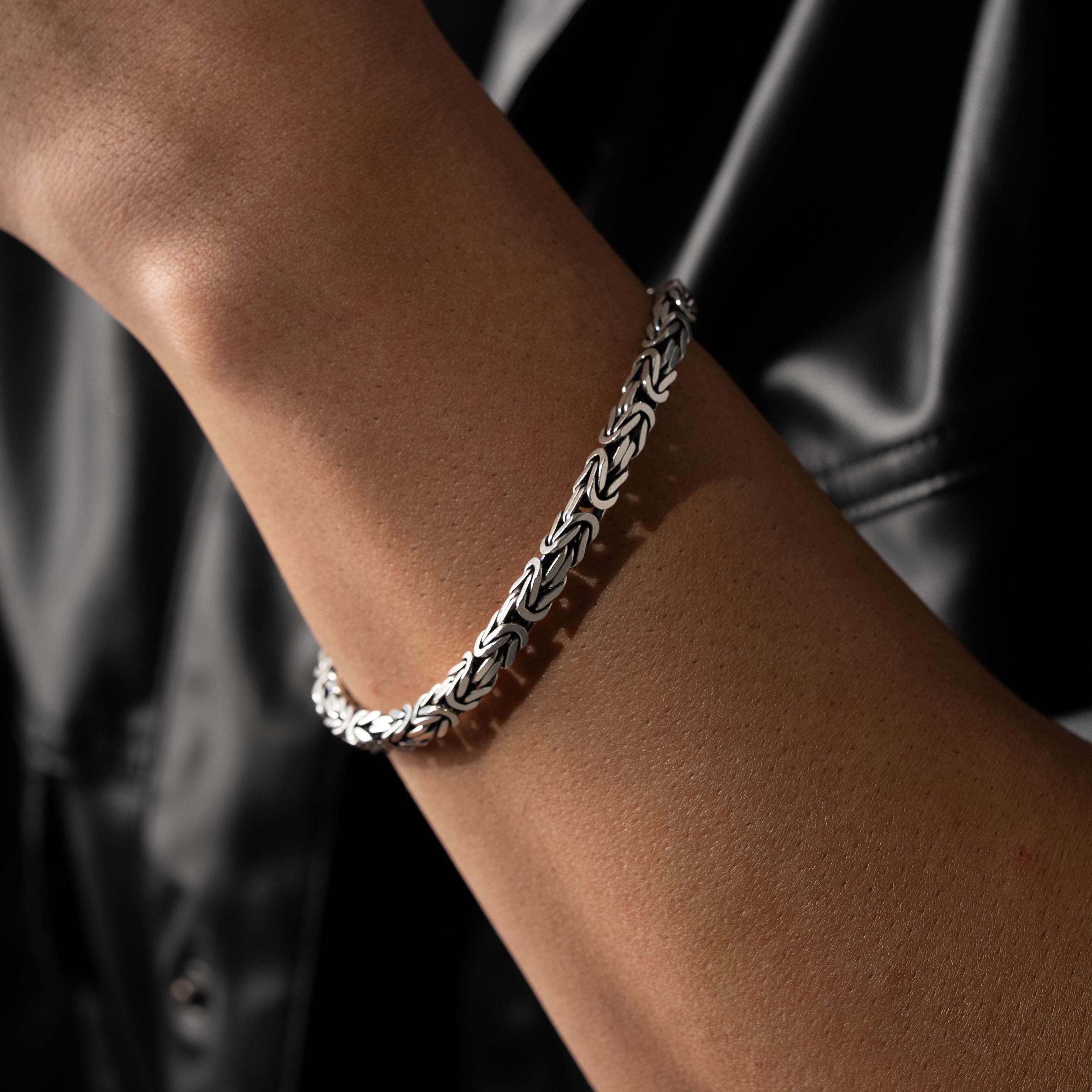 Byzantine King Link Bracelet  Bracelet  Charmora Jewelry