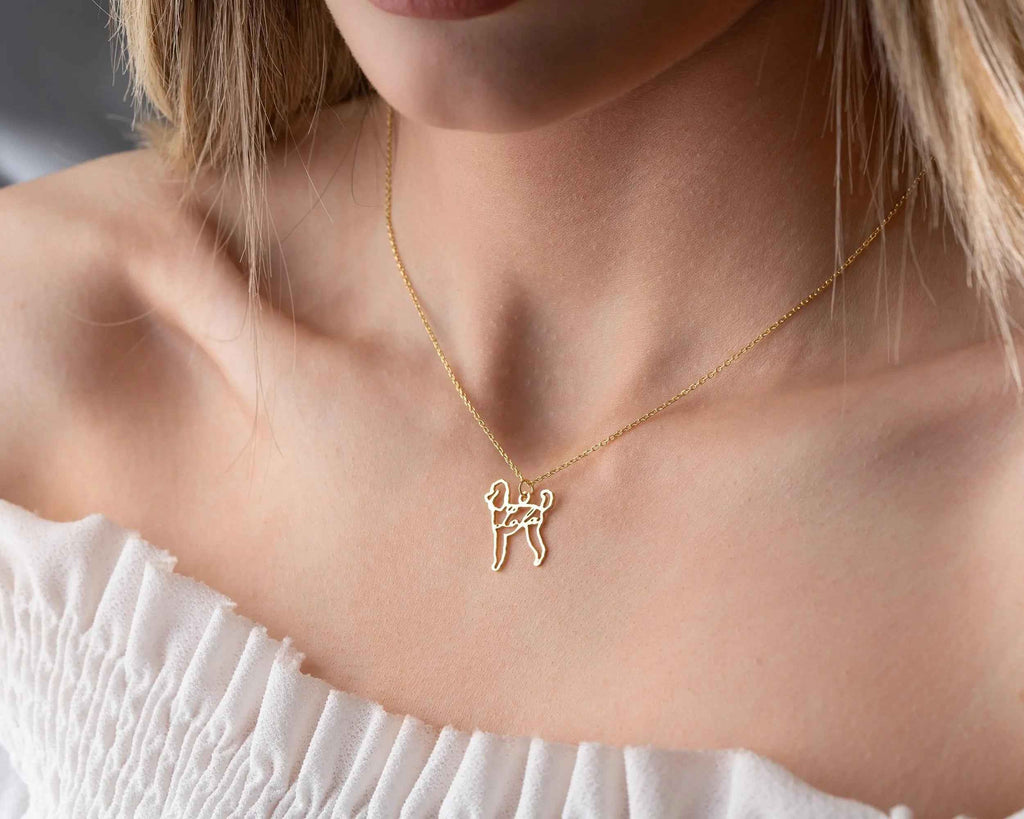 Custom Dog Name Necklace: Sterling Silver Pet Memorial Jewelry
