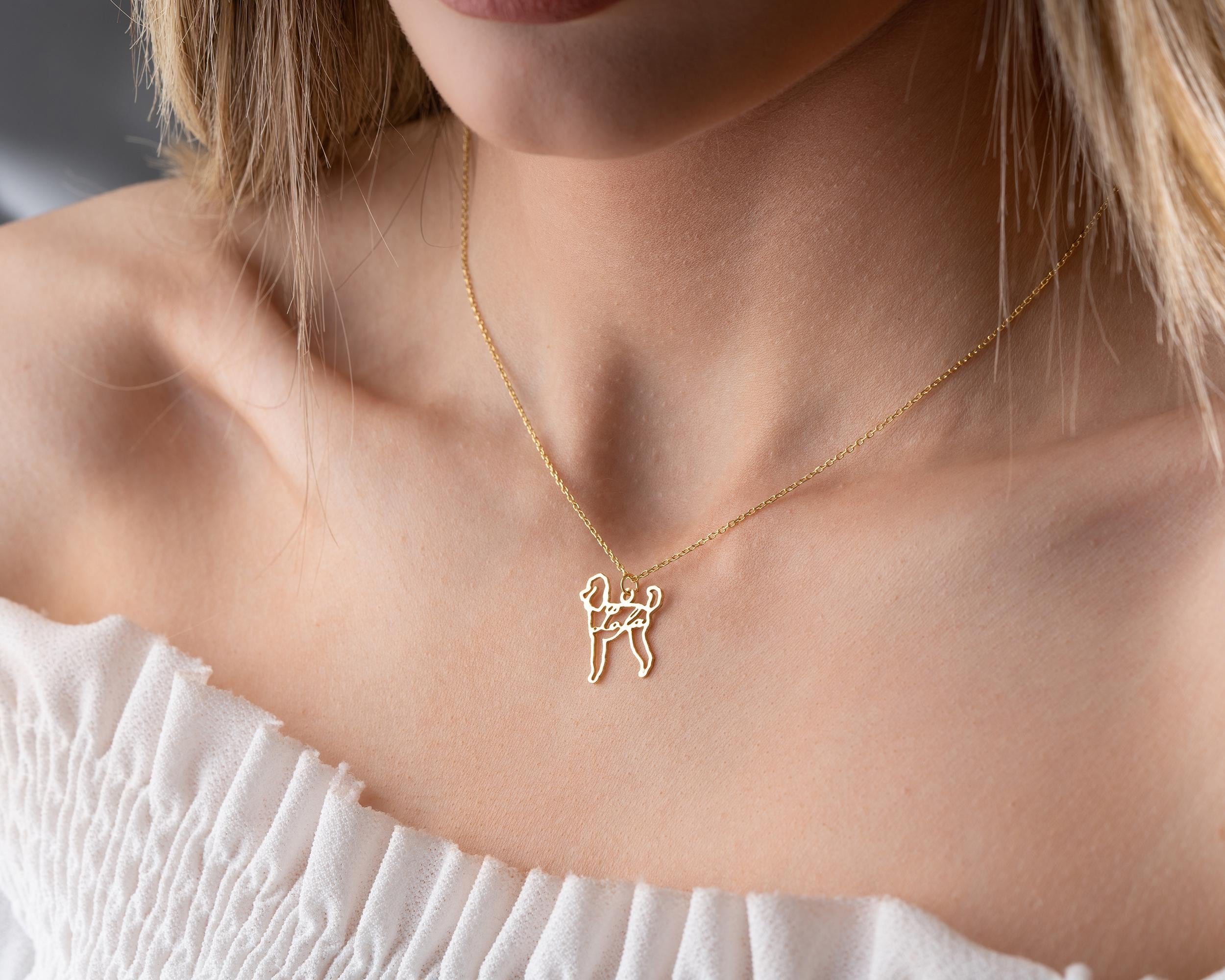 Collier personnalisé pour chien avec nom : Bijou commémoratif pour animal de compagnie en argent sterling