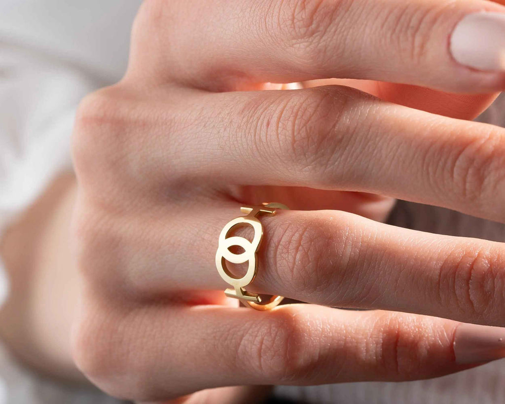 Sterling Silver Lesbian Symbol Ring: LGBTQ Pride Jewelry