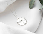 Sterling Silver Dragon Coin Necklace: Night Court Pendant, Rose Gold Finish
