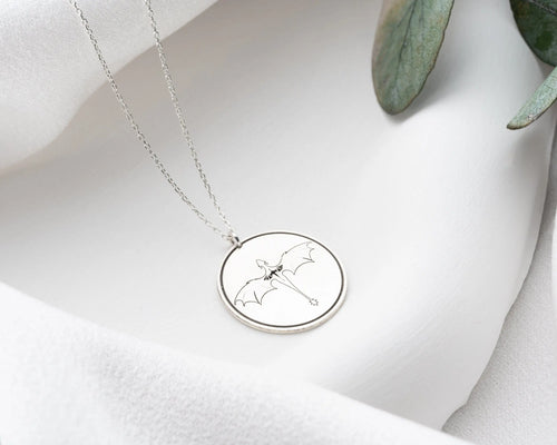 Collier Pièce de Monnaie Dragon en Argent Sterling : Pendentif Cour Nocturne, Finition Or Rose