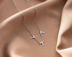 Personalized Sterling Silver Number Necklace - Angel Number Pendant