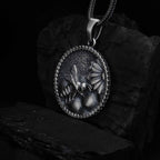 Handmade Sterling Silver Bee Necklace: Honeycomb Pendant Jewelry